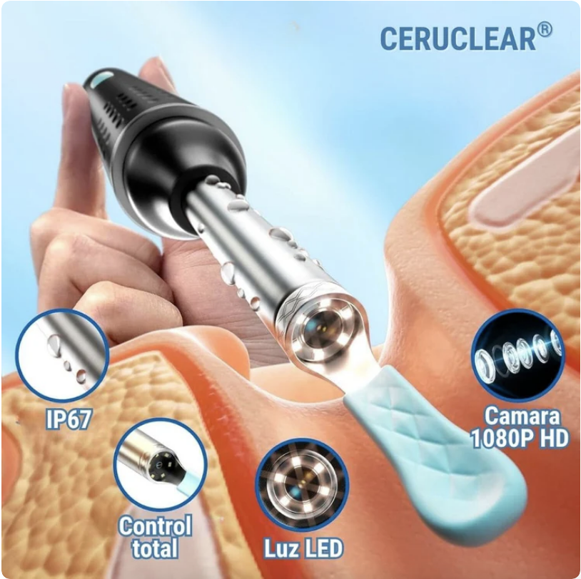 🤩 COMBO 2̳X̳1̳ Limpiador de oidos con Camara HD 📸👂🏼 - Proteccion auditiva y Cuidado Profesional en Casa 🏡