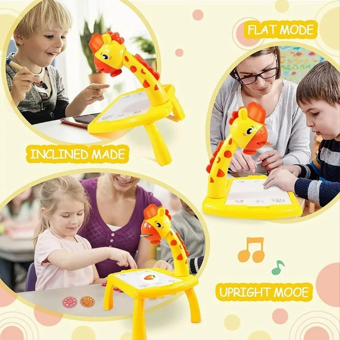 Kit 5 en 1 GiraDraw™ – Proyector LED de Mesa para Niños | Dibuja Fácil, Estimula la Creatividad y Reduce Pantallas | Aprendizaje Divertido + 🎁 “30 Actividades Creativas para Potenciar el Talento de tu Hijo” + Envío Gratis