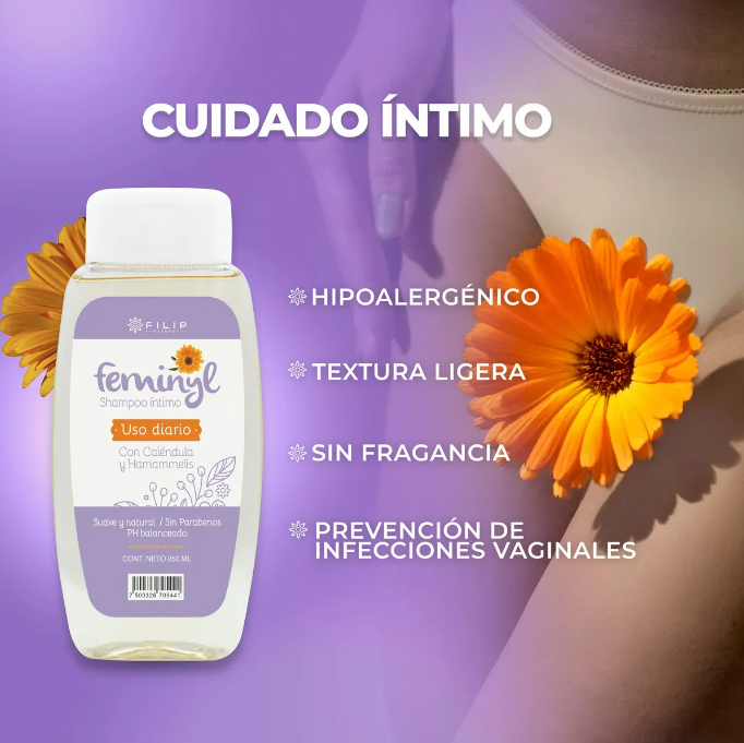 Feminyl Balance™ – Shampoo Íntimo pH Balanceado 250ml | Limpieza Suave, Frescura Prolongada y Protección Diaria + 🎁 “Guía de Cuidado Íntimo Femenino y Equilibrio Natural” | Envío Gratis