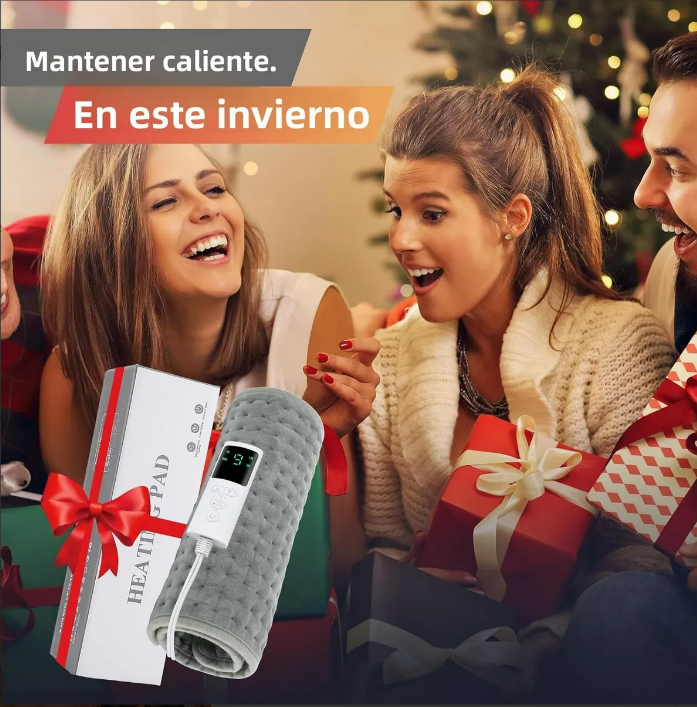 ThermaRelax™ – Almohadilla Térmica Eléctrica 60x30cm | 9 Niveles de Temperatura para Alivio Muscular y Cólicos + 🎁 “25 Rutinas de Terapia de Calor para Aliviar Dolor en Casa” + Envío Gratis