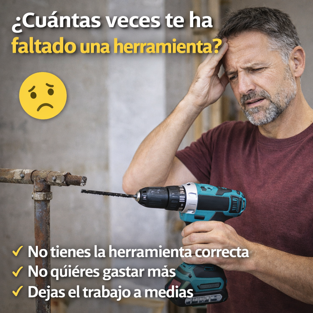 2 en 1 PowerSaw Adapter™ – Convierte tu Taladro en Sierra Sable Profesional | Corta Madera, Metal y PVC + 🎁 “Cortes Perfectos en Casa: 25 Usos + Tips de Seguridad para tu Taladro Sierra” | Envío Gratis + Pago Contra Entrega