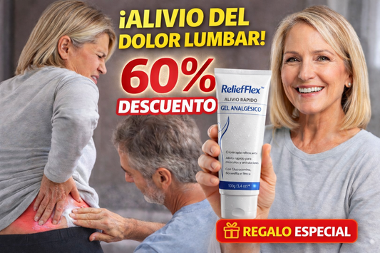 Kit 2 en 1 Gel ReliefFlex™ – Analgésico de Acción Rápida para Dolor Lumbar, Muscular y Articular  + 🎁 Manual de 15 Ejercicios de Movilidad + Envío Gratis