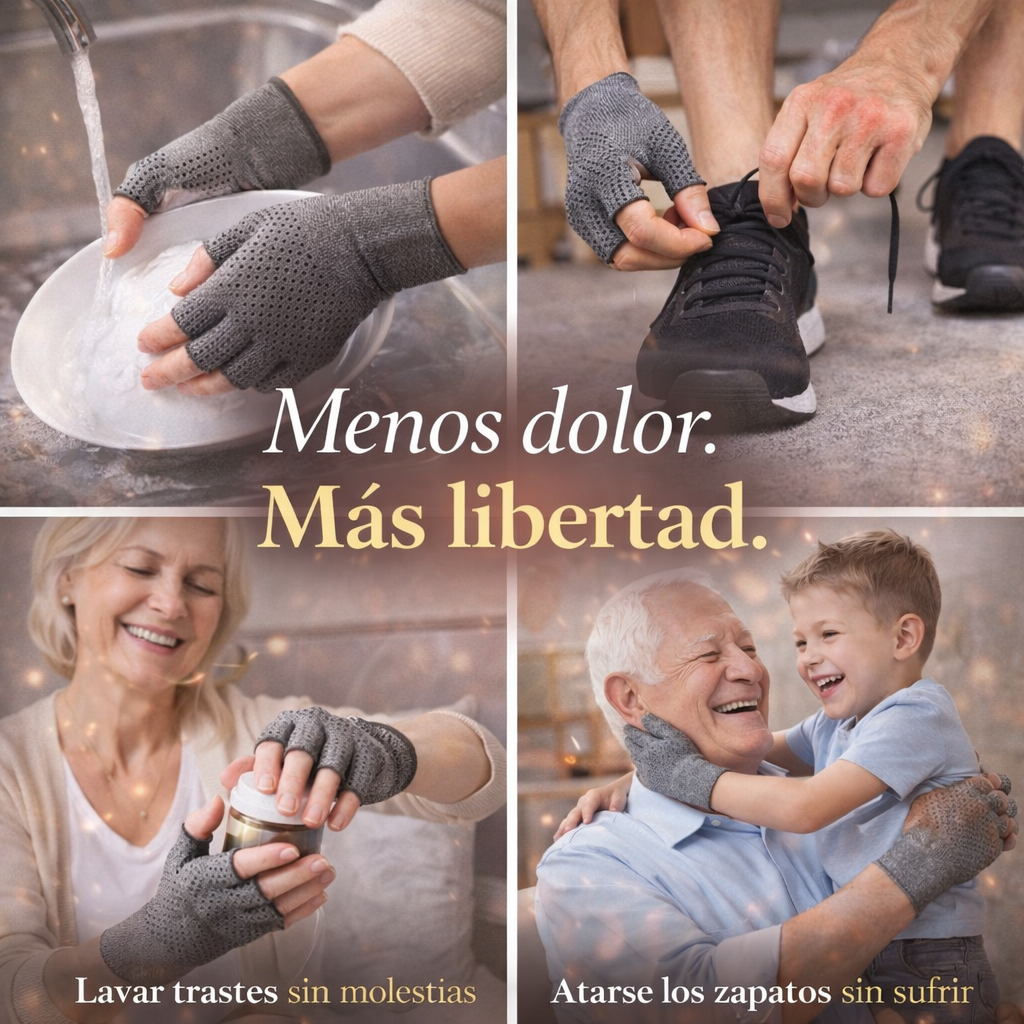 1 Par Guantes ArtiFlex Comfort™ – Compresión para Artritis y Dolor en Manos | Alivio Diario, Más Movilidad y Menos Rigidez + 🎁 Manual Digital: 25 Ejercicios para Rejuvenecer tus Articulaciones GRATIS + Envío Gratis