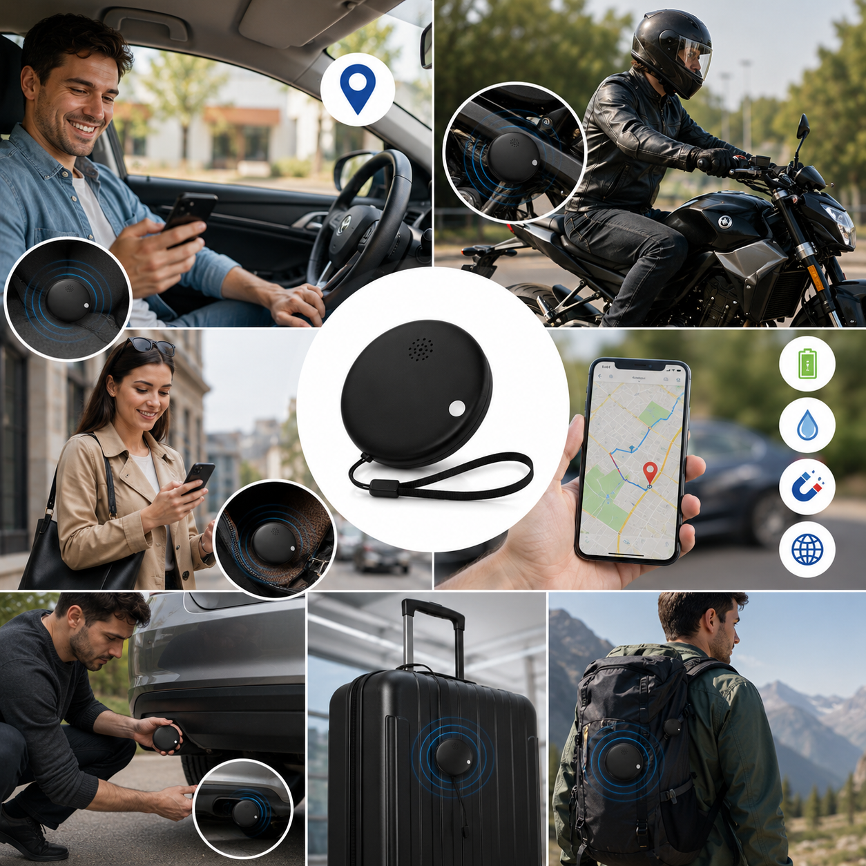 2x1 TrackSafe™ Mini Localizador GPS Magnético para Auto, Moto y Objetos | en Tiempo Real + 🎁 Guía "21 Consejos para Proteger tu Vehículo" + Envío Gratis