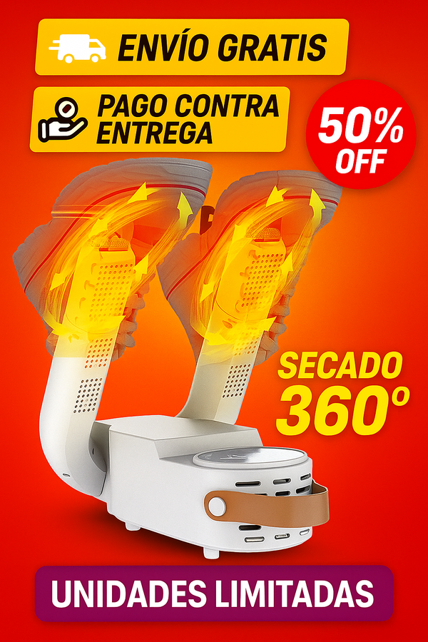 SecaLux®️ Secadora Francesa, Seca en 10 Minutos 💨☀️ Elimina Olores y Bacterias