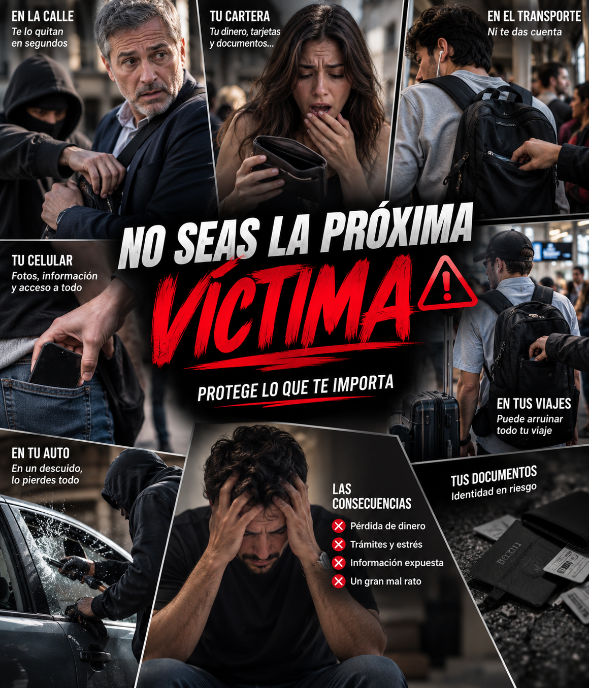 Bolsa Pechera Antirrobo | Protege y Lleva tus Cosas Siempre Contigo + 🎁 Guía “7 Claves para Viajar Más Seguro” + Envío Gratis
