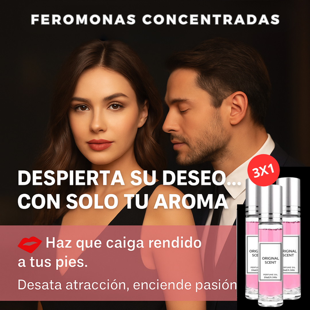 3x1 Perfume de Feromonas - Elixir Conquista a tu amor imposible😍 + 🎁Manual "10 secretos de seducción consciente que elevan tu magnetismo natural" + 🚚Envío Gratis