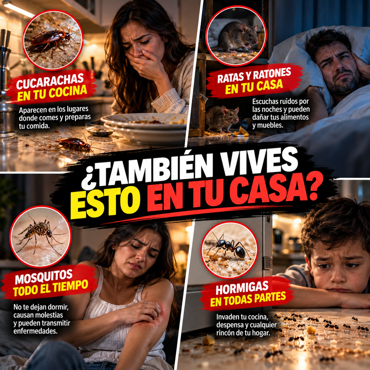 4x1 Repelente Ultrasónico Anti Plagas™ |Para Ratas, Ratones, Cucarachas y Mosquitos +  🎁 Guía “21 Trucos para un Hogar Limpio y Seguro" + Envío GRATIS”