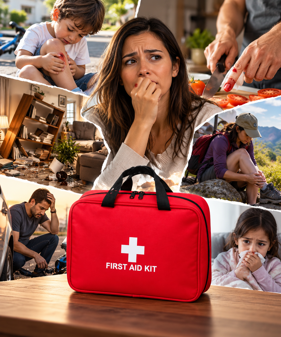 Kit Botiquín de Primeros Auxilios Equipado | Prepárate para los Imprevistos en Casa, Auto o Viajes + 🎁 Guía de Primeros Auxilios + Envío Gratis