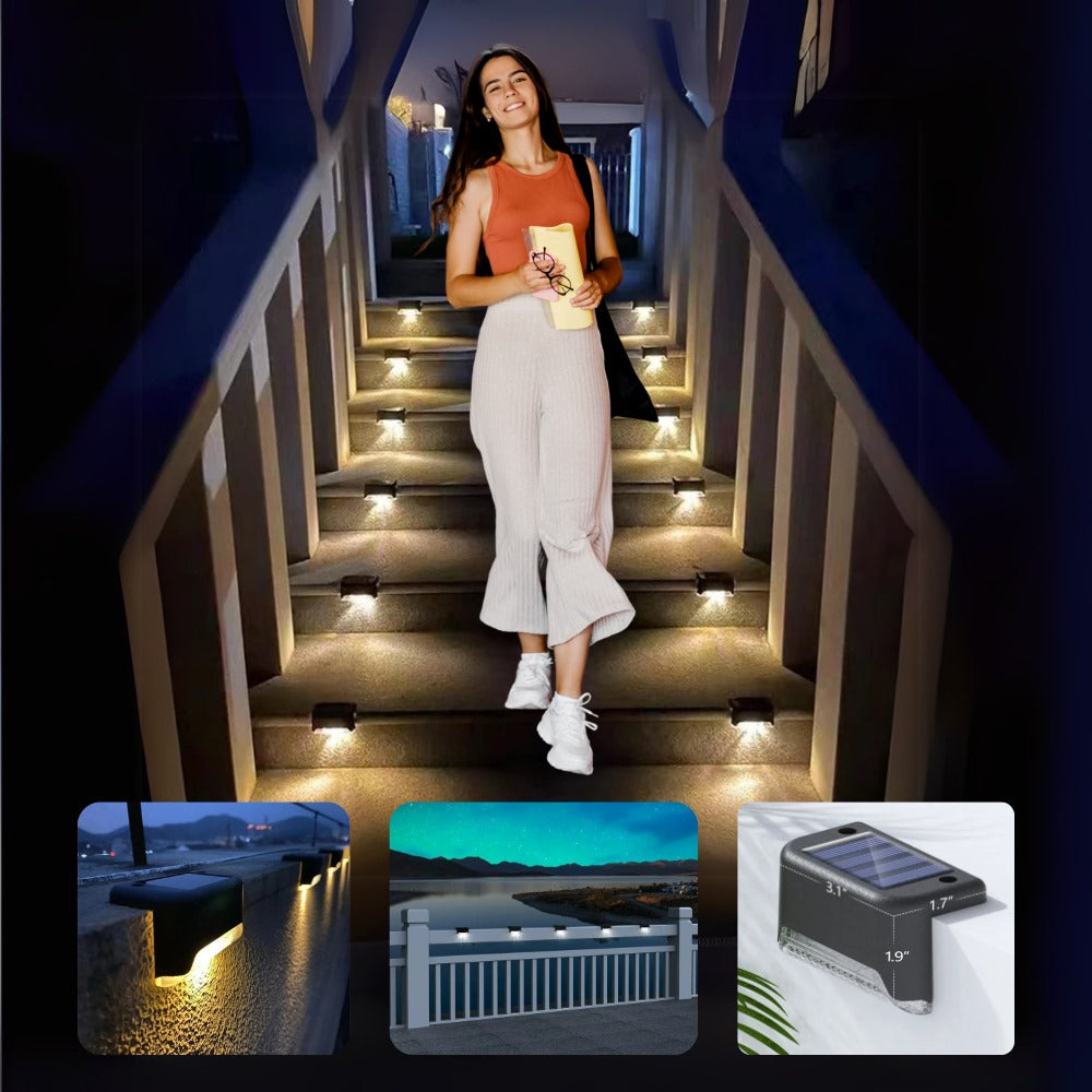 Paquete 8 Luces Solares LED 🌟 Ilumina tu Hogar – Sin Cables, Sin Gastar Luz!