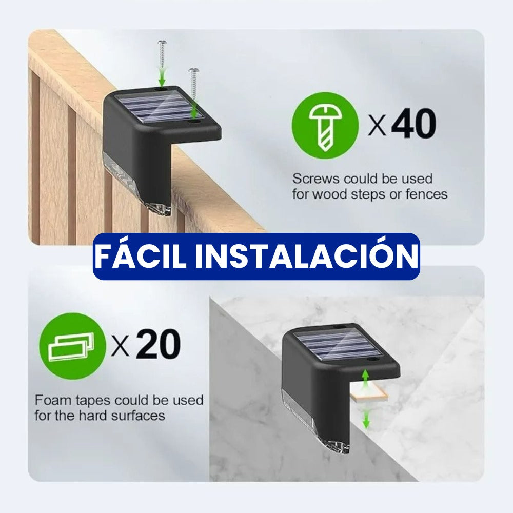 Paquete 8 Luces Solares LED 🌟 Ilumina tu Hogar – Sin Cables, Sin Gastar Luz!