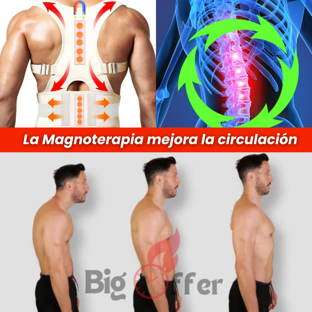 PosturePro®️ – Corrector de Postura Magnético | Alivio de Dolor y Alineación Instantánea para Espalda y Hombros