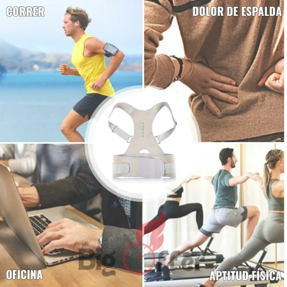PosturePro®️ – Corrector de Postura Magnético | Alivio de Dolor y Alineación Instantánea para Espalda y Hombros