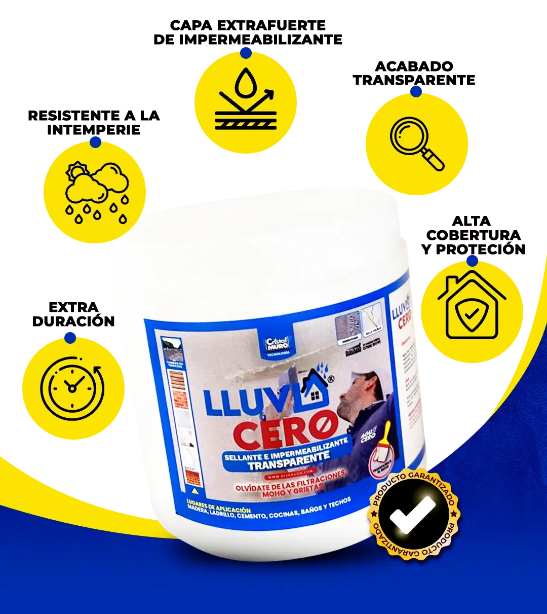 Lluvia Cero 1 Litro💧 Adiós Goteras, Grietas y Humedad 🤩 PROTECCION TOTAL