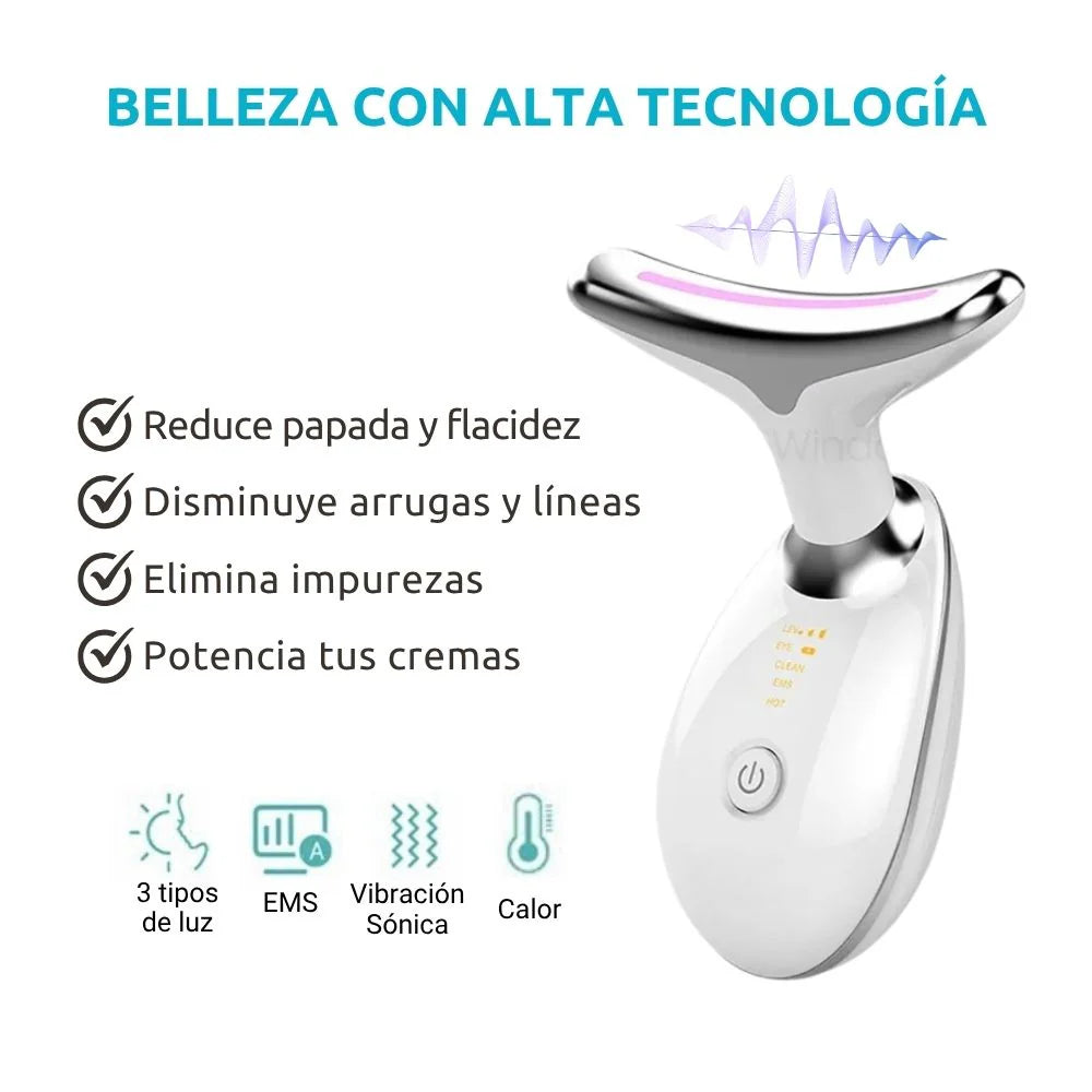 Luce 20 Años mas Joven 🌸 Rejuvenecedor y Reductor de papada Glowlift EM