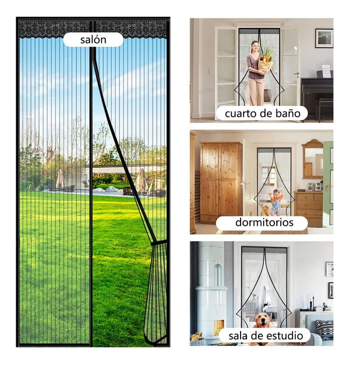 2x1 Cortina Mosquitera Magnética para Puertas + 🎁Guía Infalible “Hogar Libre de Plagas” + Envío Gratis