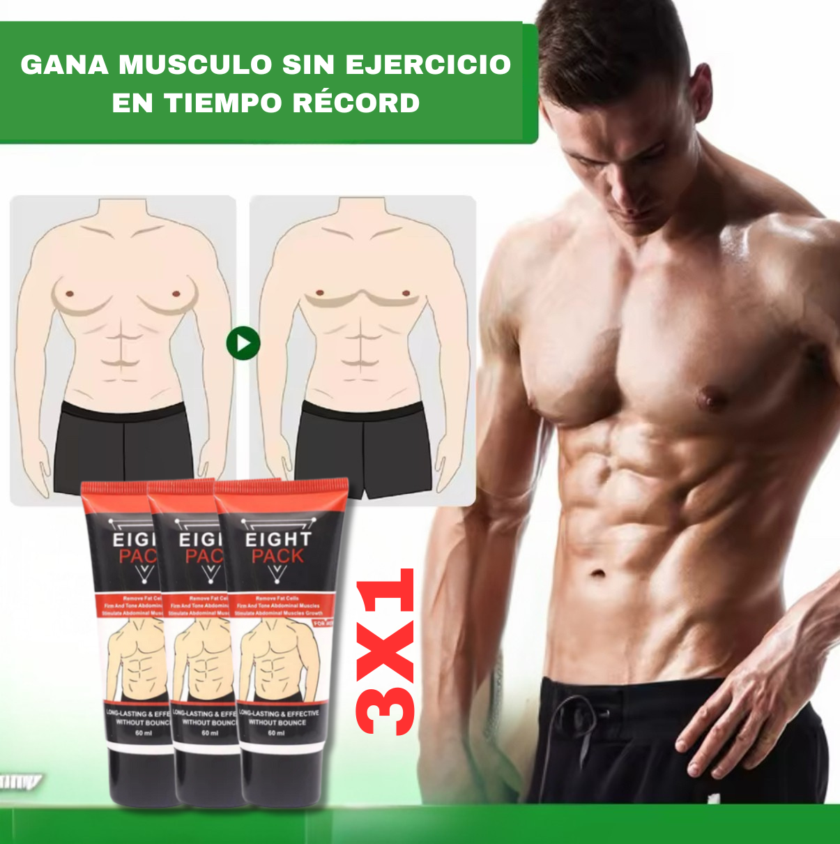 3 Cremas Crecimiento de Músculos INSTANTÁNEO 🤯🔥 + Manual aumenta tu vigor en 5 días 😎