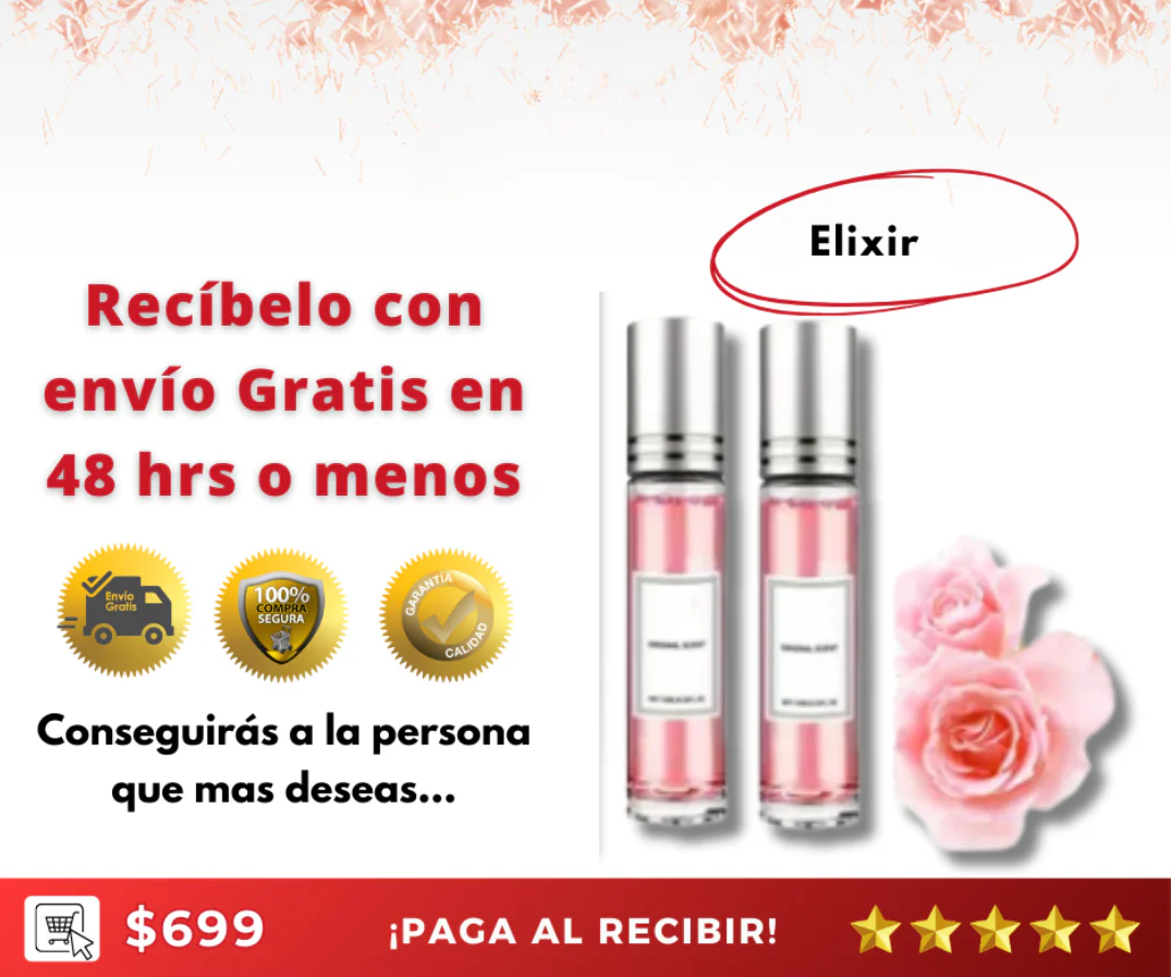 3x1 Perfume de Feromonas - Elixir Conquista a tu amor imposible😍 + 🎁Manual "10 secretos de seducción consciente que elevan tu magnetismo natural" + 🚚Envío Gratis
